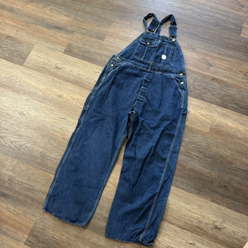 Pointer Brand Bib Overalls Dark Denim‎ Men's USA FAIR Country Farmer